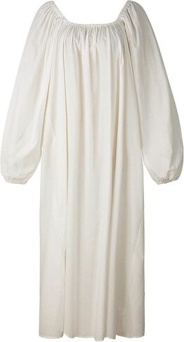 Long Chemise Renaissance Peasant Dress Ren Faire Blouse in Kuwait