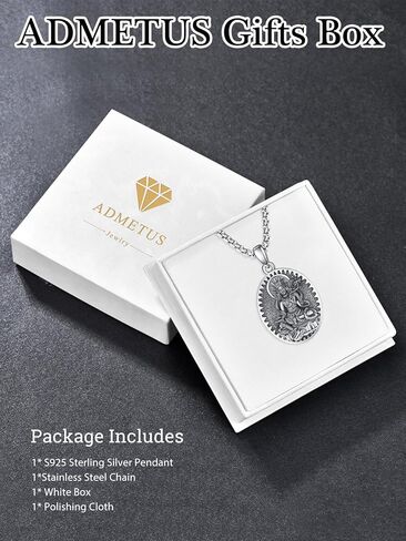 Samantabhadra Necklace Sterling Silver Bodhisattva Buddha Necklace for Men Talisman Amulet Protection Pendant Chinese Constellation Zodiac Necklace Jewelry in Kuwait