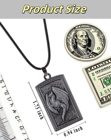 MEETCUTE Vintage Unisex Necklace, Metal Necklace from Elden Ring Talisman Pendant Cosplay Accessories in Kuwait