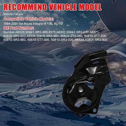 5 Pcs Engine Motor Mounts Set - Compatible with Acura Integra 1994-2001 L4 1.8L, Manual Transmission, Replace OE# A6520 A6502 A6571 A6506 A6524 in Kuwait