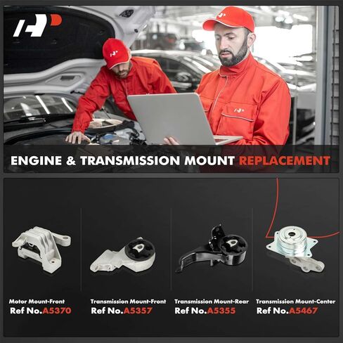 A-Premium Engine Motor Mount and Transmission Mount Kit Compatible with Chevrolet Malibu 2006-2008 & Pontiac G6 2006-2007, 2.2L 2.4L, Automatic Transmission, 4-PC Set, Replace# 22681065 in Saudi Arabia