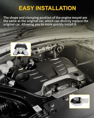 OCPTY 2PCS Front Rear Engine Motor Mount Set Compatible for Dodge Dart 2013 2014 2015 2016 L4 2.0L DOHC # 68081488AH, 68081490AD in Saudi Arabia