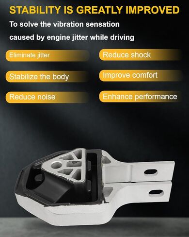 OCPTY 2PCS Front Rear Engine Motor Mount Set Compatible for Dodge Dart 2013 2014 2015 2016 L4 2.0L DOHC # 68081488AH, 68081490AD in Saudi Arabia