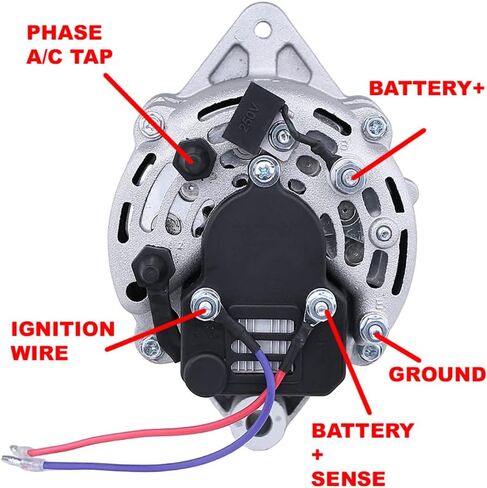 RAREELECTRICAL New Alternator Compatible With Mercruiser 260 Mie Gm 5.7L 8Cyl 1987 By Part Numbers 60050 12449 Ac155603 Ac155604 Ar150 Ar150aa Ar150ar Ar150ba A000b0331 Ac155603 39200 3854182 3853853 in Saudi Arabia