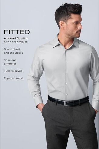 قميص Van Heusen الرجالي مناسب للاستخدام اليومي وقابل للتمدد in Saudi Arabia