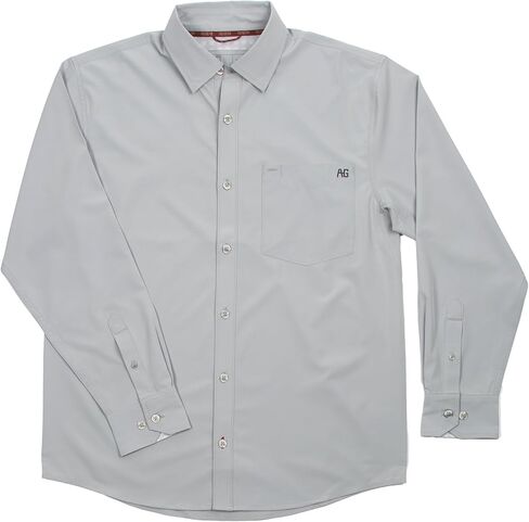 AG-GEAR Men's Long Sleeve Classic Legend Button Down Shirt, Collar Stay Feature, Breathable Performance Work Shirt in Saudi Arabia