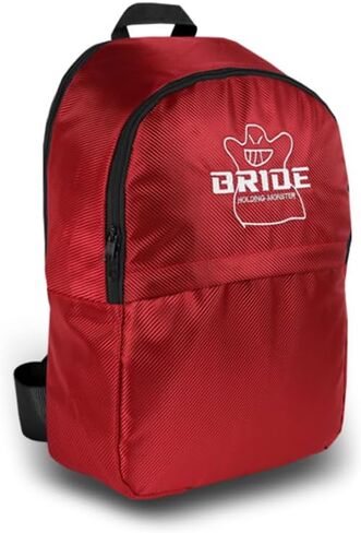 W-POWER JDM Bride Recaro Racing Laptop Travel Backpack Carbon Fiber Style with Adjustable Harness Straps (Red Bride - Purple Strap) in Saudi Arabia