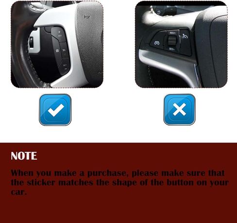 Steering Wheel Dash Button Repair Stickers Decals Compatible with Chevrolet Silverado GM GMC Yukon Acadia Sierra Tahoe Suburban 2006-2014 Interior Car Accessories in Kuwait