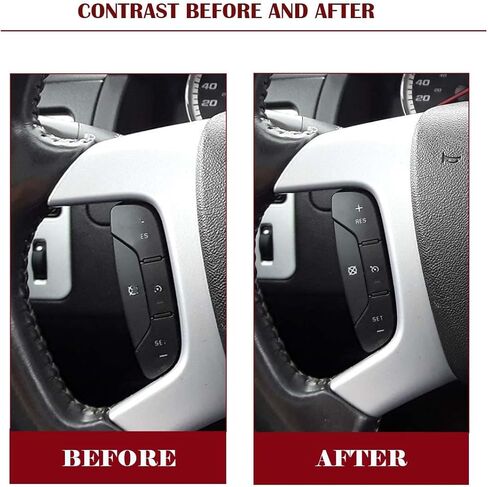 Steering Wheel Dash Button Repair Stickers Decals Compatible with Chevrolet Silverado GM GMC Yukon Acadia Sierra Tahoe Suburban 2006-2014 Interior Car Accessories in Kuwait
