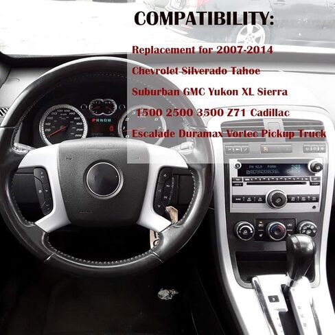 Steering Wheel Dash Button Repair Stickers Decals Compatible with Chevrolet Silverado GM GMC Yukon Acadia Sierra Tahoe Suburban 2006-2014 Interior Car Accessories in Kuwait