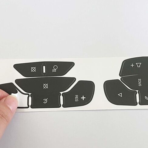 Steering Wheel Dash Button Repair Stickers Decals Compatible with Chevrolet Silverado GM GMC Yukon Acadia Sierra Tahoe Suburban 2006-2014 Interior Car Accessories in Kuwait