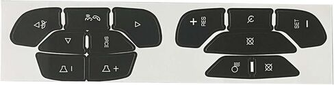 Steering Wheel Dash Button Repair Stickers Decals Compatible with Chevrolet Silverado GM GMC Yukon Acadia Sierra Tahoe Suburban 2006-2014 Interior Car Accessories in Kuwait