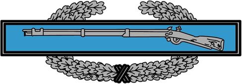 US Army - Combat Infantryman Badge Reflective Decal - 3.5 Inch Wide Full Color Decal On 3M Reflective Material, Sticker in Kuwait