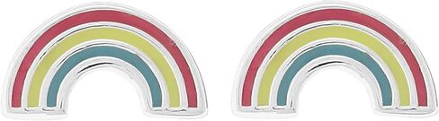 Boma Jewelry Sterling Silver Resin Rainbow Stud Earrings in Saudi Arabia