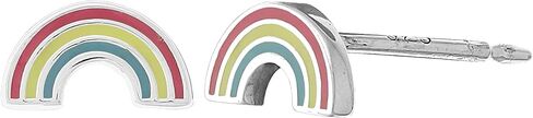Boma Jewelry Sterling Silver Resin Rainbow Stud Earrings in Saudi Arabia