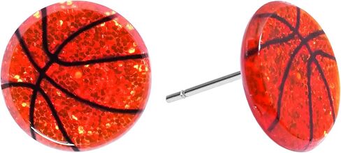 Nanafast Acrylic Sports Earrings for Women Soccer/Basketball/Baseball/Softball/Volleyball/Football Stud Earrings for Game Day Outfits Sport Lover Gifts in Kuwait