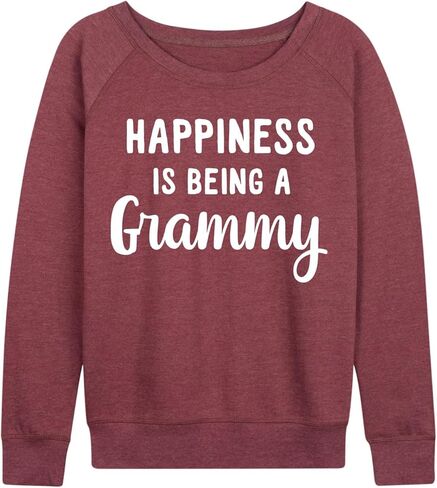 Instant Message - Happiness is Being a Grammy - Women's French Terry Long Sleeve Pullover in Saudi Arabia
