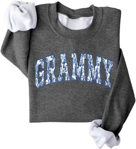 Grammy Sweatshirt Women Grandma Long Sleeve Graphic Shirts Cute Gigi Nana Crewneck Pullover Sweater in Saudi Arabia