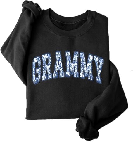Grammy Sweatshirt Women Grandma Long Sleeve Graphic Shirts Cute Gigi Nana Crewneck Pullover Sweater in Saudi Arabia
