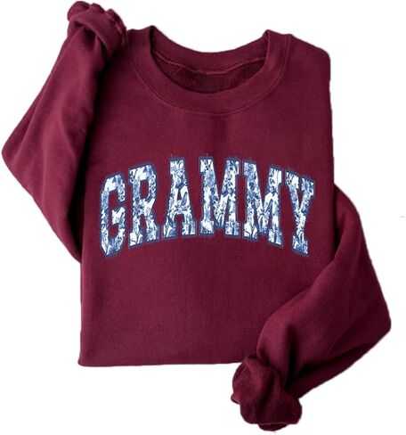 Grammy Sweatshirt Women Grandma Long Sleeve Graphic Shirts Cute Gigi Nana Crewneck Pullover Sweater in Saudi Arabia