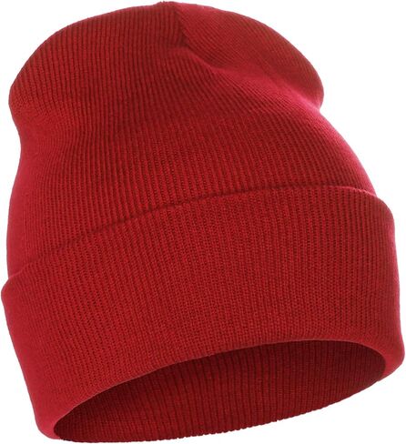 Classic Plain Cuffed Beanie Winter Knit Hat Skully Cap, Unisex Toboggan Hat in Saudi Arabia