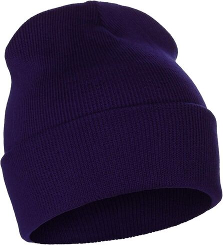 Classic Plain Cuffed Beanie Winter Knit Hat Skully Cap, Unisex Toboggan Hat in Saudi Arabia