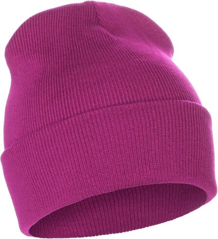 Classic Plain Cuffed Beanie Winter Knit Hat Skully Cap, Unisex Toboggan Hat in Saudi Arabia