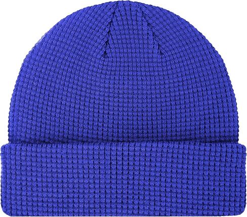 Waffle Beanie Classic Men's Warm Winter Hats Acrylic Knit Cuff Beanie Cap Daily Beanie Hat #6010 in Saudi Arabia
