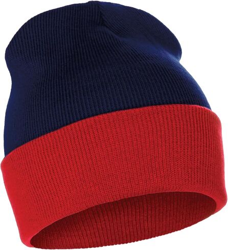 Classic Plain Cuffed Beanie Winter Knit Hat Skully Cap, Unisex Toboggan Hat in Saudi Arabia
