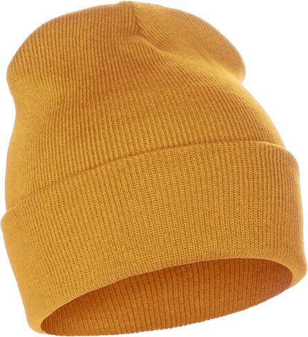 Classic Plain Cuffed Beanie Winter Knit Hat Skully Cap, Unisex Toboggan Hat in Saudi Arabia