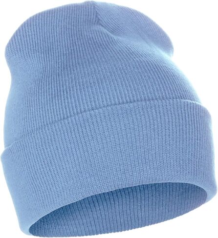 Classic Plain Cuffed Beanie Winter Knit Hat Skully Cap, Unisex Toboggan Hat in Saudi Arabia