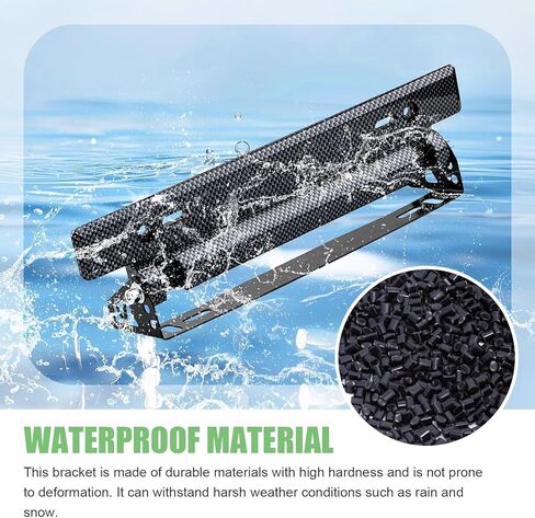 حامل لوحة الترخيص الأمامي للسيارة، حامل حامل لوحة ترخيص قابل للتعديل، دعامة لوحة ترخيص من الفولاذ المقاوم للصدأ قابلة للطي، ملحق تعديل نمط السباق بنفسك (ألياف الكربون) in Kuwait