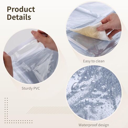 6 Pack Plastic Dining Chair Covers with Backrest, Heavy Duty Clear PVC Seat Protectors, Waterproof Slipcovers for Cat Scratch, Pet Paws, Hair, Dust & Spills (Fits 16-23") in Kuwait