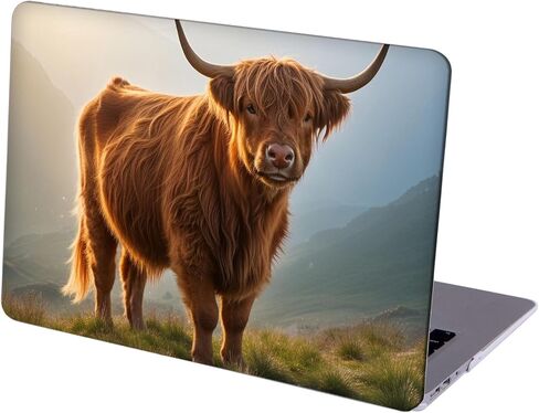 Compatible with MacBook Air 13 inch, Hard Shell Case with Keyboard Cover and Screen Protector (A1369 A1466, 2010-2017 Release) - Highland Cow MC21599 in Saudi Arabia