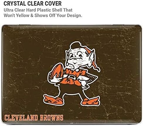 Skinit Case + Skin Compatible with MacBook Air 13in M1 (2021) - Officially Licensed NFL Cleveland Browns Alternate Distressed Design in Saudi Arabia