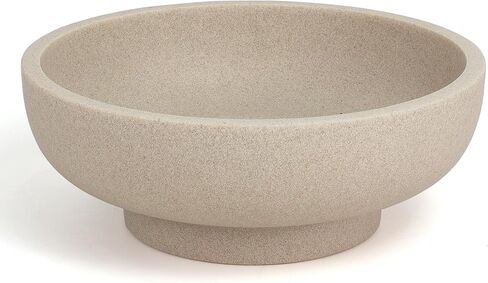 Large Decorative Bowl, Modern Handicraft Bowls for Home Decor, Decorative Fruit Bowl for Kitchen Counter, Stylish Key Bowl for Entry Table, Beige in Kuwait