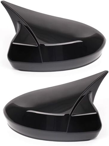 Mirror Cap Covers Ox Horn Style Compatible with Nissan Altima 2019-2023 & Sentra 2020-2023,Add-on Type Side Mirror Cover Cow Horn Look (Glossy Black) in Kuwait