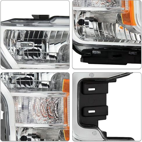 مجموعة مصابيح أمامية SOCKIR [نوع الهالوجين] مناسبة لـ 2018-2020 Ford F150 OE Style كشافات بديلة لجانب الركاب والسائق in Kuwait