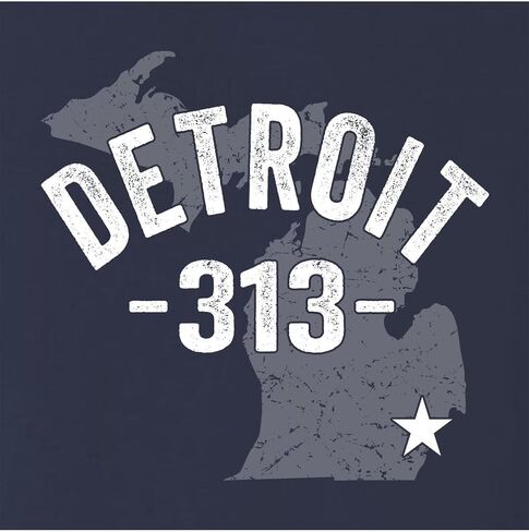Go All Out Detroit Michigan 313 Area Code Mens Youth Sweatshirt Crewneck in Kuwait