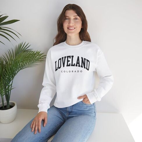 Loveland Colorado Adult Unisex Crewneck Sweatshirt in Saudi Arabia