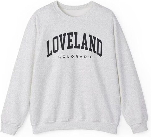 Loveland Colorado Adult Unisex Crewneck Sweatshirt in Saudi Arabia