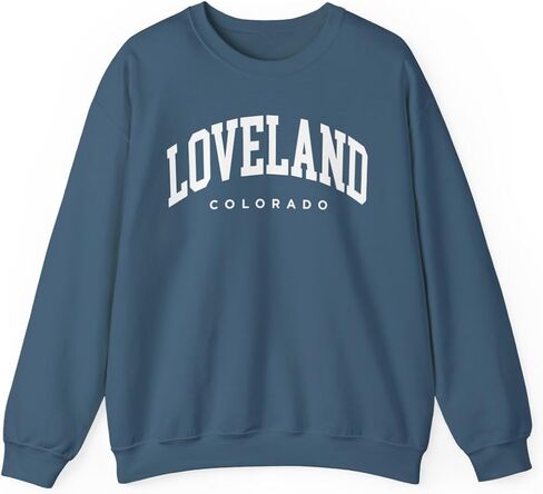 Loveland Colorado Adult Unisex Crewneck Sweatshirt in Saudi Arabia