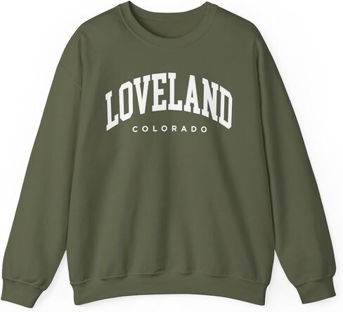 Loveland Colorado Adult Unisex Crewneck Sweatshirt in Saudi Arabia