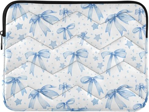 Light Blue Ribbons Bows Laptop Case, 13-13,3 inch Slim Laptop Sleeve Compatible with All Kinds Computers of Brands, Soft Padded Computer Bag for Business & Travel in Saudi Arabia