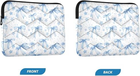 Light Blue Ribbons Bows Laptop Case, 13-13,3 inch Slim Laptop Sleeve Compatible with All Kinds Computers of Brands, Soft Padded Computer Bag for Business & Travel in Saudi Arabia