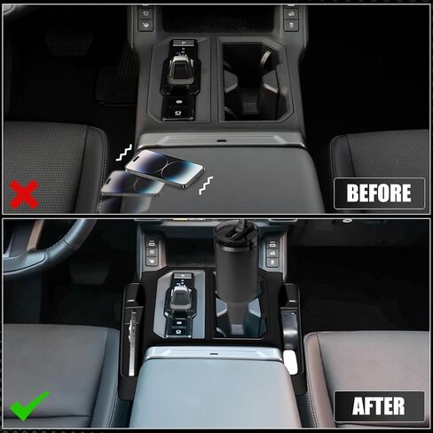 Silicone Gear Shift Cover for 2026 Toyota Rav4, Shift Panel Cover with 2 Storage Pockets, Anti-Slip Scratch-Resistant, Interior Center Console Organizer in Kuwait