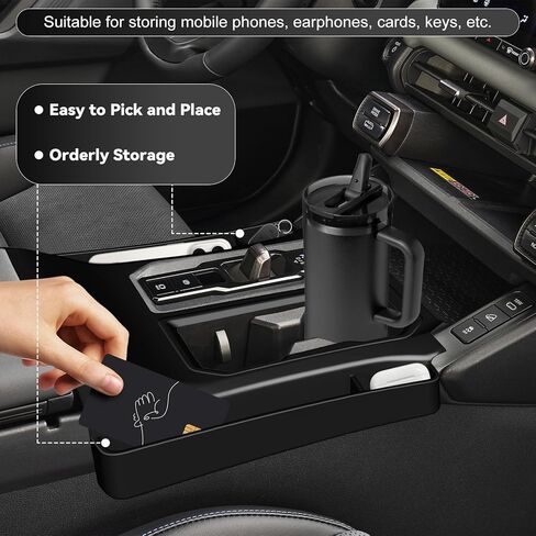 Silicone Gear Shift Cover for 2026 Toyota Rav4, Shift Panel Cover with 2 Storage Pockets, Anti-Slip Scratch-Resistant, Interior Center Console Organizer in Kuwait