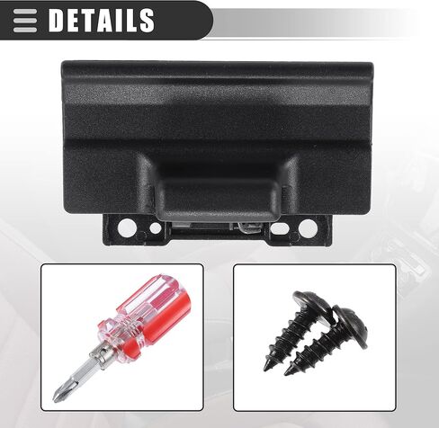 Motoforti Center Console Latch, Center Console Lid Door Lock Lever, for Toyota Tacoma 2015-2022, ABS, with 1pcs Screwdriver, 58971-0C040, Black, 1 Set in Saudi Arabia