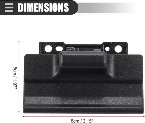 Motoforti Center Console Latch, Center Console Lid Door Lock Lever, for Toyota Tacoma 2015-2022, ABS, with 1pcs Screwdriver, 58971-0C040, Black, 1 Set in Saudi Arabia