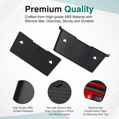 Karltys Center Console Organizer for Toyota RAV4 2019-2025 Interior Accessories, Air Vent Tray Dashboard Organizer with Silicone Mat, ABS Material Dash Storage Tray for Phone and Keys in Saudi Arabia